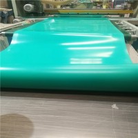 绿色pvc软板 耐酸碱阻燃橡胶板3mm5mm厚工作台台面胶垫