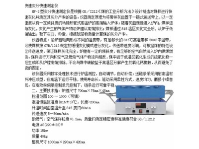 鹤壁市天鑫煤质化验设备厂-快速灰分快速测定仪