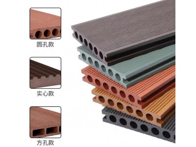 供应木塑复合强化地板 户外实心木塑地板可定制